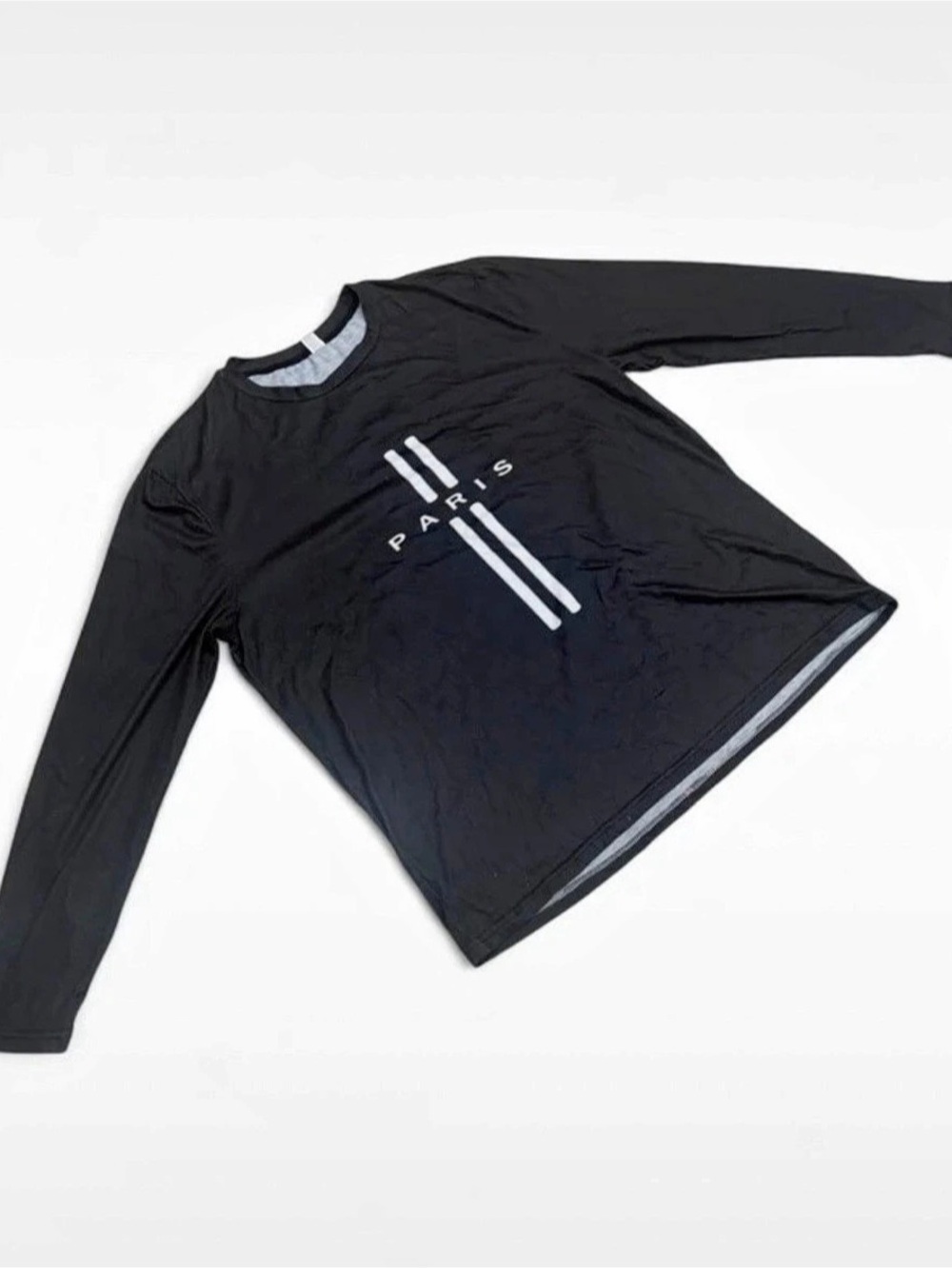 adidas Long Sleeve Athletic Shirt in Black & White Like New